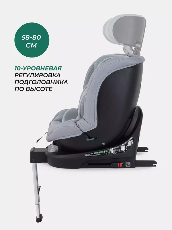 Автокресло Mowbaby Stage isofix (40-150 см) Grey